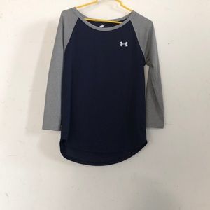 Navy blue under armour shirt